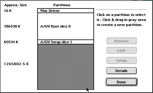 New Partition Dialog