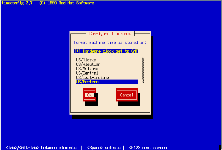 Timeconfig Screen